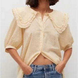 MANGO Baby doll Collar‎ Blouse 4